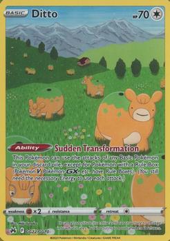 2023 Pokemon Sword & Shield Crown Zenith - Galarian Gallery #GG22/GG70 Ditto Front
