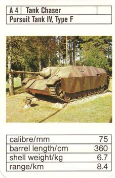 1978-81 Ace Trumps Artillery of World War 2 #A4 Pursuit Tank IV, Type F Front