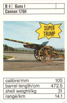 1978-81 Ace Trumps Artillery of World War 2 #B4 Cannon 17/04 Front