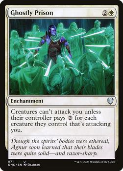2023 Magic: The Gathering Phyrexia: All Will Be One - Commander Decks #71 Ghostly Prison Front