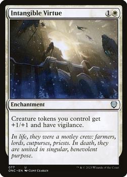 2023 Magic: The Gathering Phyrexia: All Will Be One - Commander Decks #77 Intangible Virtue Front