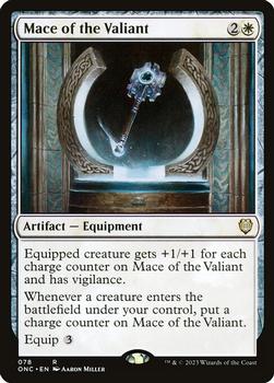 2023 Magic: The Gathering Phyrexia: All Will Be One - Commander Decks #78 Mace of the Valiant Front