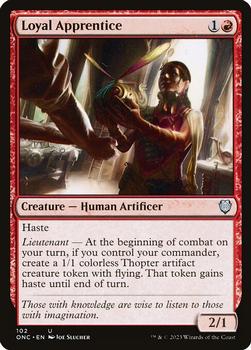 2023 Magic: The Gathering Phyrexia: All Will Be One - Commander Decks #102 Loyal Apprentice Front