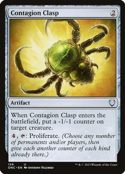 2023 Magic: The Gathering Phyrexia: All Will Be One - Commander Decks #129 Contagion Clasp Front