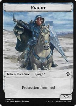 2022 Magic The Gathering Dominaria United - Tokens #003/026 Knight Front