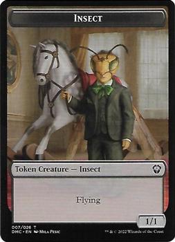 2022 Magic The Gathering Dominaria United - Tokens #007/026 Insect Front