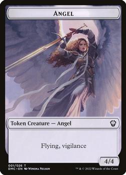 2022 Magic The Gathering Dominaria United - Tokens #001/026 Angel Front
