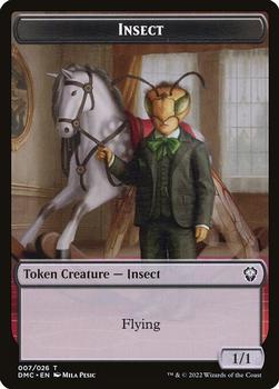 2022 Magic The Gathering Dominaria United - Tokens #007/026 Insect Front