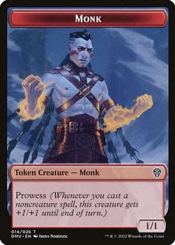 2022 Magic The Gathering Dominaria United - Tokens #014/026 Monk Front