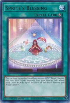 2023 Yu-Gi-Oh! Amazing Defenders English 1st Edition #AMDE-EN057 Sprite's Blessing Front