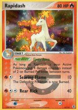 2004 Pokemon EX FireRed & LeafGreen - Reverse Holo #13/112 Rapidash Front