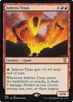 2022 Magic: The Gathering Streets of New Capenna Commander #269 Inferno Titan Front
