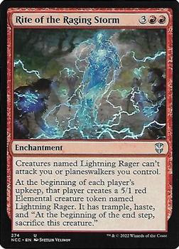 2022 Magic: The Gathering Streets of New Capenna Commander #274 Rite of the Raging Storm Front