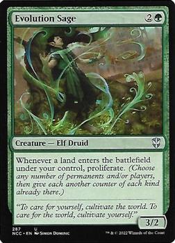 2022 Magic: The Gathering Streets of New Capenna Commander #287 Evolution Sage Front