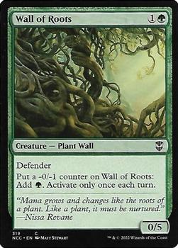 2022 Magic: The Gathering Streets of New Capenna Commander #319 Wall of Roots Front