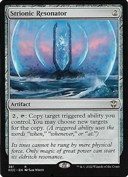 2022 Magic: The Gathering Streets of New Capenna Commander #381 Strionic Resonator Front