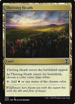 2022 Magic: The Gathering Streets of New Capenna Commander #440 Thriving Heath Front