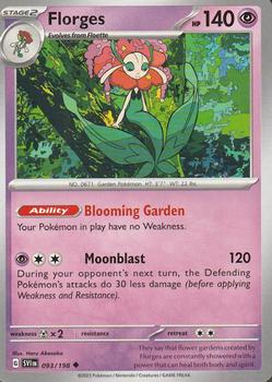 2023 Pokemon Scarlet & Violet #093/198 Florges Front