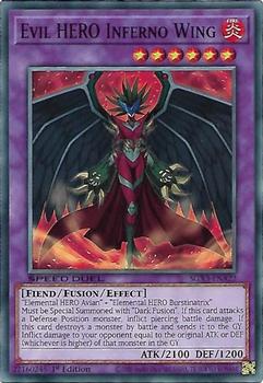 2023 Yu-Gi-Oh!  Speed Duel GX: Duelists Of Shadows English 1st Edition #SGX3-ENA22 Evil HERO Inferno Wing Front
