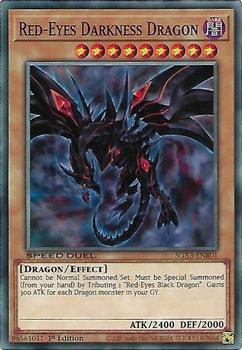 2023 Yu-Gi-Oh!  Speed Duel GX: Duelists Of Shadows English 1st Edition #SGX3-ENB01 Red-Eyes Darkness Dragon Front
