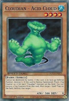 2023 Yu-Gi-Oh!  Speed Duel GX: Duelists Of Shadows English 1st Edition #SGX3-ENH03 Cloudian - Acid Cloud Front