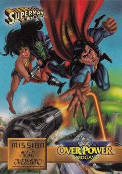 1996 Fleer DC Overpower - Mission: Might Over Mind #6 Launch! Front