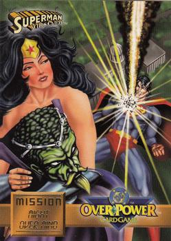 1996 Fleer DC Overpower - Mission: Might Over Mind #7 Impact! Front