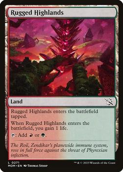 2023 Magic: The Gathering March of the Machine #0271 Rugged Highlands Front