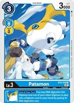 2022 Digimon New Awakening #BT8-020 Patamon Front