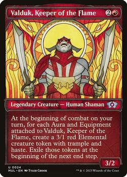 2023 Magic: The Gathering March of the Machine - Multiverse Legends #0024 Valduk, Keeper of the Flame Front