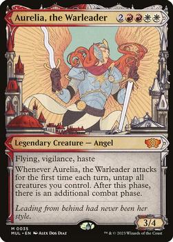 2023 Magic: The Gathering March of the Machine - Multiverse Legends #0035 Aurelia, the Warleader Front