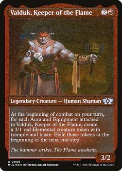 2023 Magic: The Gathering March of the Machine - Multiverse Legends #0089 Valduk, Keeper of the Flame Front