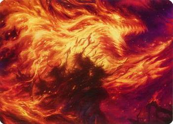 2023 Magic: The Gathering March of the Machine - Art Series #38 Stoke the Flames Front