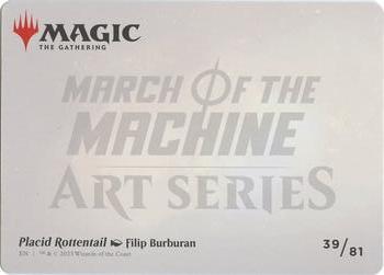 2023 Magic: The Gathering March of the Machine - Art Series #39 Placid Rottentail Back