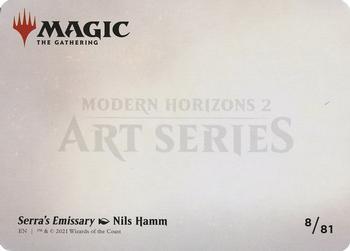 2021 Magic The Gathering Modern Horizons 2 - Art Series Gold Stamped #8 Serra's Emissary Back