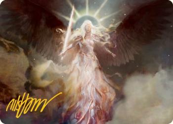 2021 Magic The Gathering Modern Horizons 2 - Art Series Gold Stamped #8 Serra's Emissary Front