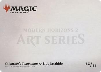 2021 Magic The Gathering Modern Horizons 2 - Art Series Gold Stamped #63 Sojourner's Companion Back