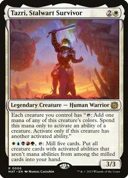 2023 Magic: The Gathering March of the Machine: The Aftermath #6 Tazri, Stalwart Survivor Front
