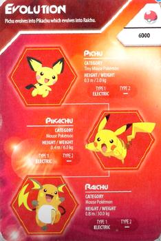 2016 Kellogg's Pokemon Evolution Index #NNO Pichu / Pikachu / Raichu Front
