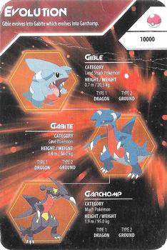 2016 Kellogg's Pokemon Evolution Index #NNO Gible / Gabite / Garchomp Front