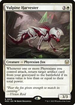 2023 Magic: The Gathering March of the Machine - Commander Decks #0019 Vulpine Harvester Front