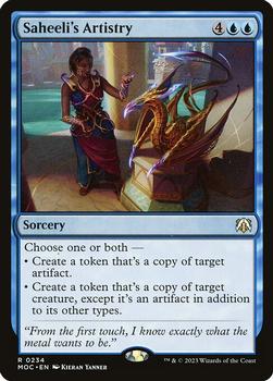 2023 Magic: The Gathering March of the Machine - Commander Decks #0234 Saheeli's Artistry Front