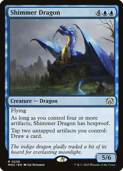 2023 Magic: The Gathering March of the Machine - Commander Decks #0236 Shimmer Dragon Front