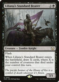 2023 Magic: The Gathering March of the Machine - Commander Decks #0255 Liliana's Standard Bearer Front