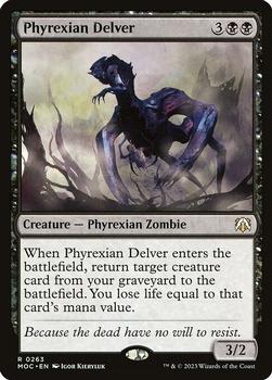 2023 Magic: The Gathering March of the Machine - Commander Decks #0263 Phyrexian Delver Front