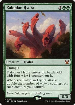 2023 Magic: The Gathering March of the Machine - Commander Decks #0305 Kalonian Hydra Front