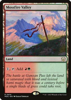 2023 Magic: The Gathering March of the Machine - Commander Decks #0414 Mossfire Valley Front