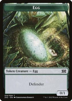 2022 Magic The Gathering Double Masters - Double Sided Tokens #001/016 Eldrazi Scion / Egg Back