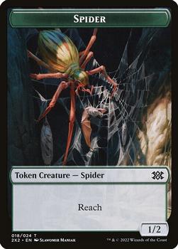 2022 Magic The Gathering Double Masters - Double Sided Tokens #001/018 Eldrazi Scion / Spider Back
