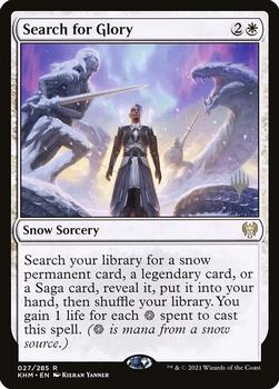 2021 Magic the Gathering Kaldheim - Planeswallker Stamped #027 Search for Glory Front